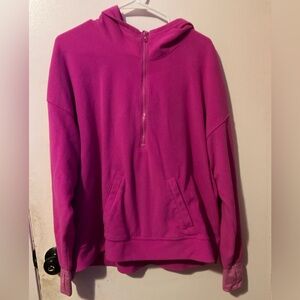 Old Navy women’s Fuchsia Quarter-Zip Pullover size XL